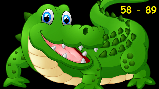 Mơ thấy cá sấu các bạn có thể tham khảo cặp 89 - 58
