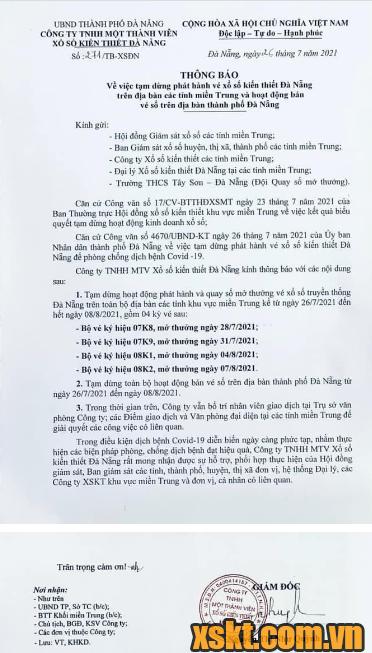 Công ty XSKTDNG thông báo tạm dừng quay Công ty XSKTDNG thông báo tạm dừng quay