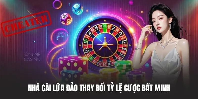 Nhà cái lừa đảo thay đổi tỷ lệ cược bất minh  Nhà cái lừa đảo thay đổi tỷ lệ cược bất minh